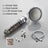 New Tourmaline balls Filter Shower Head Water saving 3 Modes adjustable SPA shower head on/off button high pressure shower - V.I.P Digital Presence