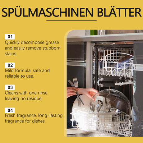 Cutlery Detergent Tablets Kitchen Cutlery Decontamination Remove Oil Fresh And Gentle Clean Dishes Cleaning Tablets - V.I.P Digital Presence