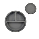 Children's Silicone Dinner Plate Infant Feeding Tableware Set Baby's Complementary Food Division Big Suction Cup Smiling Face Silicone Dinner Plate - V.I.P Digital Presence