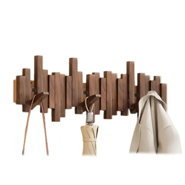 Coat Racks Wall Hanging Wall Entry Door Porch Hanging Scarf Coat Rack Perforated Solid Wood Creative Piano Keys Clothes Hook - V.I.P Digital Presence