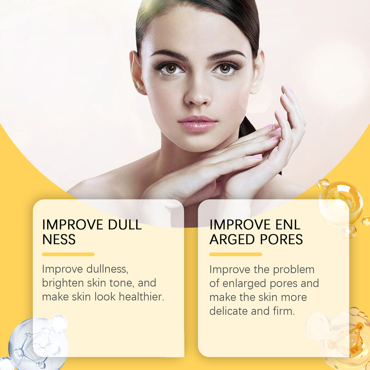 Esencia de vitamina C, esencia hidratante y suave para la piel.