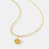 Clavicle chain fashionable and simple small sun pendant titanium steel necklace for women - V.I.P Digital Presence