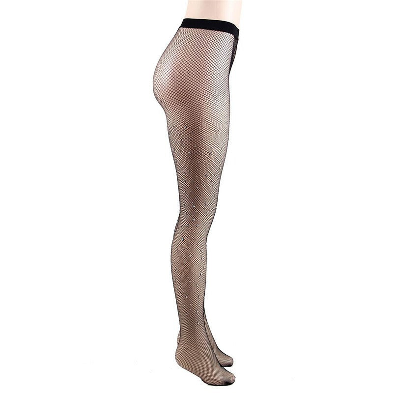 Thin core silk pantyhose with water diamond inlay and starry hot diamond adult silk stockings - V.I.P Digital Presence