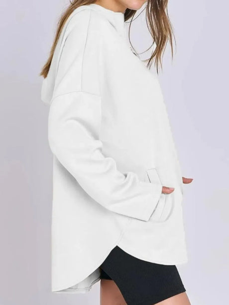 Quarter Zip Long Sleeve Hoodie - V.I.P Digital Presence