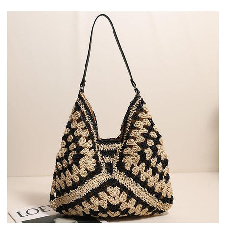 Hollow out straw woven bag woven belt armpit bag - V.I.P Digital Presence