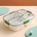 Fashion cartoon cute four-grid microwaveable lunch box bento box lunch box - V.I.P Digital Presence