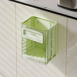 Kitchen folding trash can wall hanging large caliber leftovers bin transparent thickened folding trash can - V.I.P Digital Presence