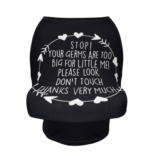 Funda elástica multifunción para asiento de coche de bebé, funda de lactancia, funda para carrito de compras, funda para carrito de supermercado, capota para asiento de coche