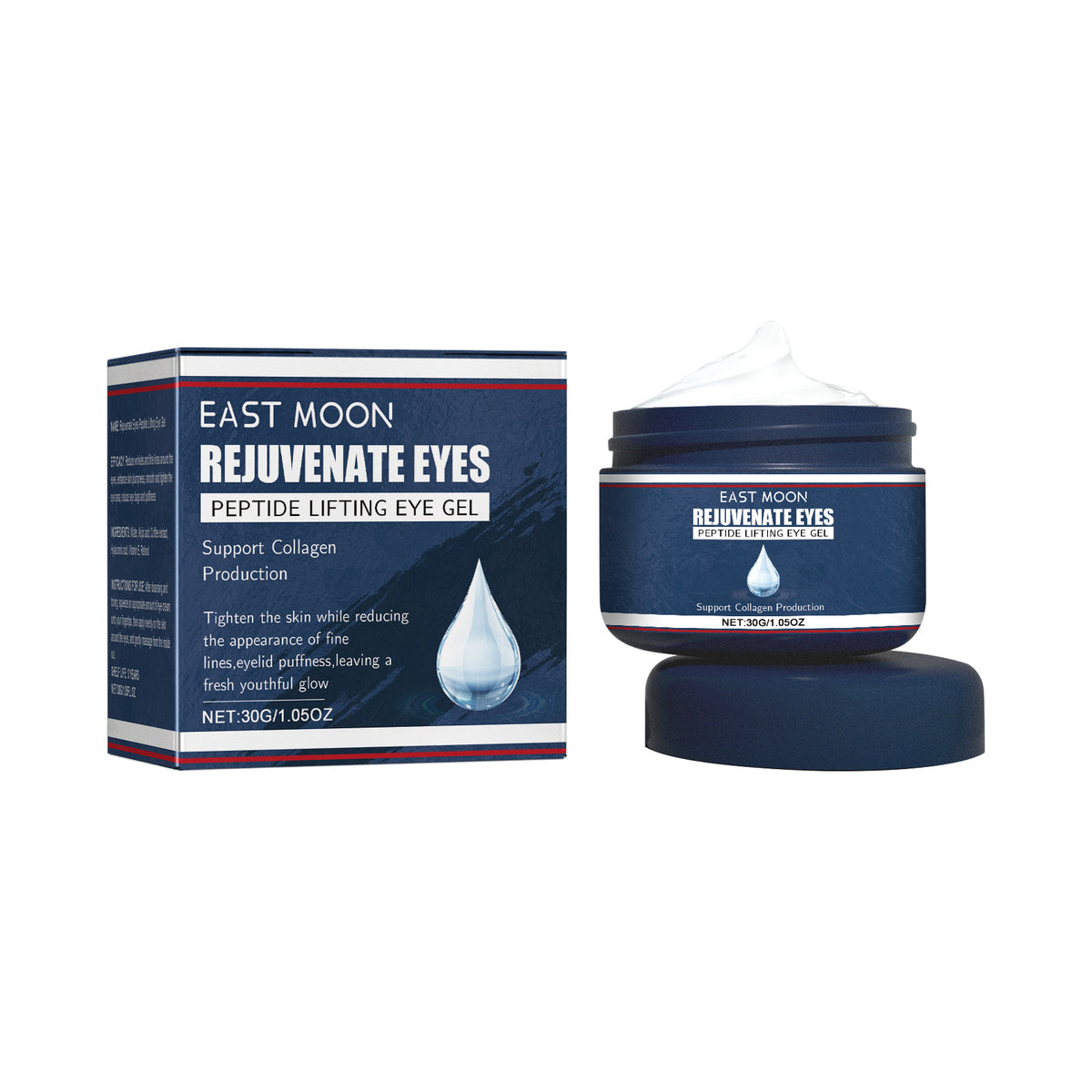 Rejuvenate Eyes Peptide Lifting Eye Gel, Hydrating Moisture Lock Moisture Repair Dull Anti-Aging Eye Care Cream - V.I.P Digital Presence
