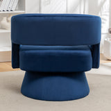 Swivel Barrel Chair, Velvet Accent Armchair 360 Degree Swivel Club Chair for Living Room Bedroom Reception Room - V.I.P Digital Presence