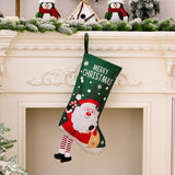 Christmas decorations, colorful prints, Christmas socks, Santa Claus gift socks, snowman gift bags, red and green leg hanging Christmas socks - V.I.P Digital Presence