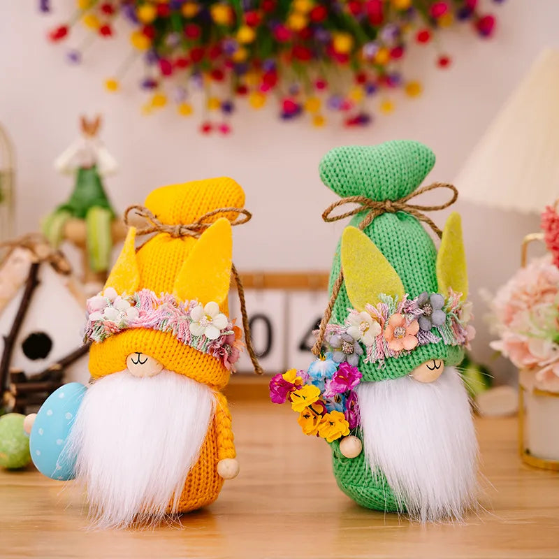 Easter Decorations Easter Knitted Rudolf Rabbit Doll Decoration - V.I.P Digital Presence