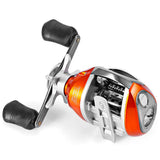 Carrete de pesca YUMOSHI para zurdos y diestros, 12+1BB, 6,3:1, freno magnético, rueda de caída de agua, bobina