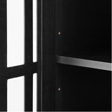Tall Bathroom Cabinet, Freestanding Storage Cabinet with Drawer and Doors, MDF Board, Acrylic Door, Adjustable Shelf, Black - V.I.P Digital Presence