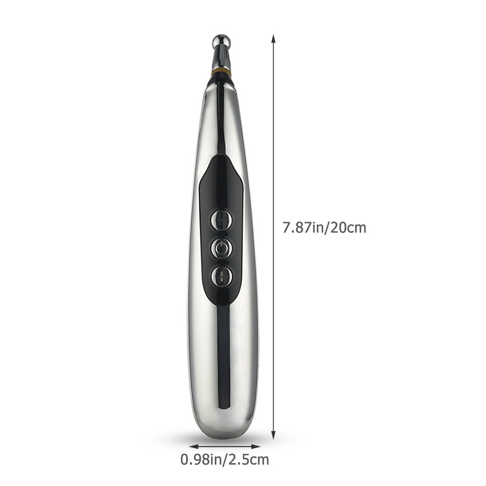 Rechargeable Acupoint Massage Pen 5-Head Meridian Pen Massager Magnetic Therapy Pain Relief Massager - V.I.P Digital Presence