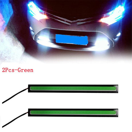4/2Pcs 17CM Universal Car COB LED Strip Car Running Fog Lamp Driving Strip Light Waterproof 10-16V Flexible Led Strip Accessorie - V.I.P Digital Presence