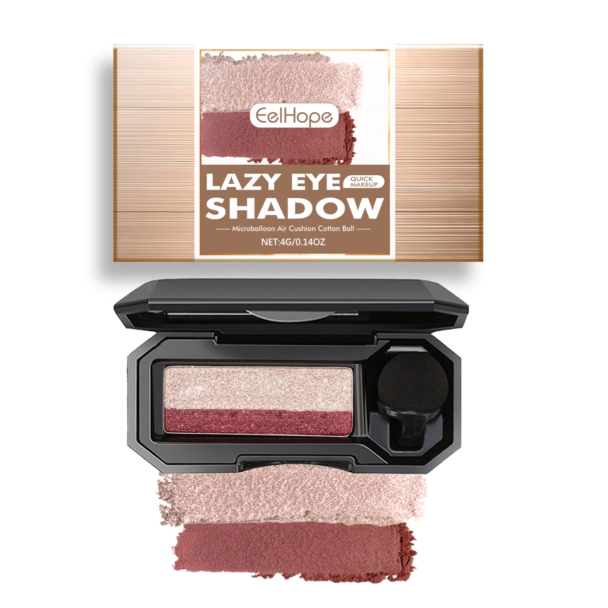 Lazy Eye Shadow, Natural Development Pearlescent Matte Beginner Daily Makeup Glitter Eyeshadow - V.I.P Digital Presence