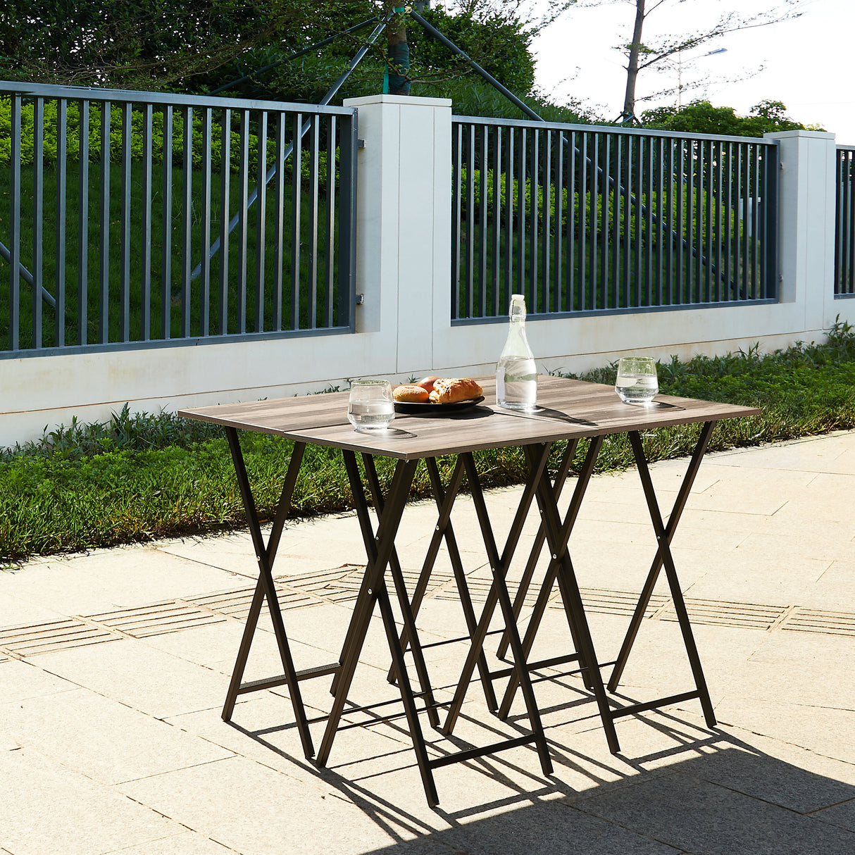 TV Trays for Eating Set of 4 with Stand,Folding TV/Snack Tray Table Set,Folding TV Dinner Tables for Small Space - V.I.P Digital Presence