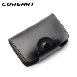 Genuine Leather Card Wallet for Men and Women Cowhide Business Card Holder Credit Card Purse - V.I.P Digital Presence