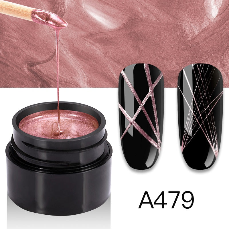 ROSALIND Gel Spider Line For Nails Art Gel Polish UV Colors Painting Gel Nail Polish Spider Gel Lacquer Web Stickers Gel Polish - V.I.P Digital Presence