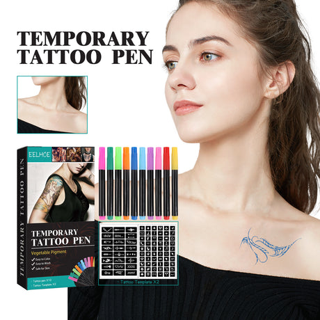 Temporary Tattoo Pen, Face Arm Body Multi-Color Painting DIY Makeup Graffiti Decoration Tattoo Pen - V.I.P Digital Presence