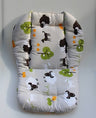 Cojín para trona de bebé y niño, cojín para asiento elevador, cojín para silla de comer, cojín para cochecito, cojín de tela de algodón 