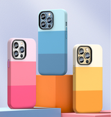 Suitable for Apple iPhone mobile phone case Apple 14Pro Max three color splicing and color blocking anti-drop case cover - V.I.P Digital Presence