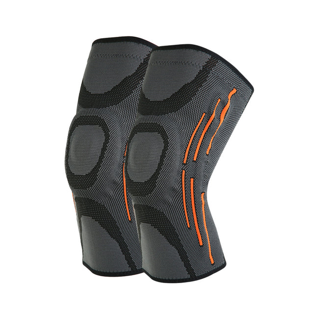 Silicone Spring Orange Strip Knee Protector Professional Jump Rope Knee Meniscus Protective Cover Knee Joint Sheath Running - V.I.P Digital Presence