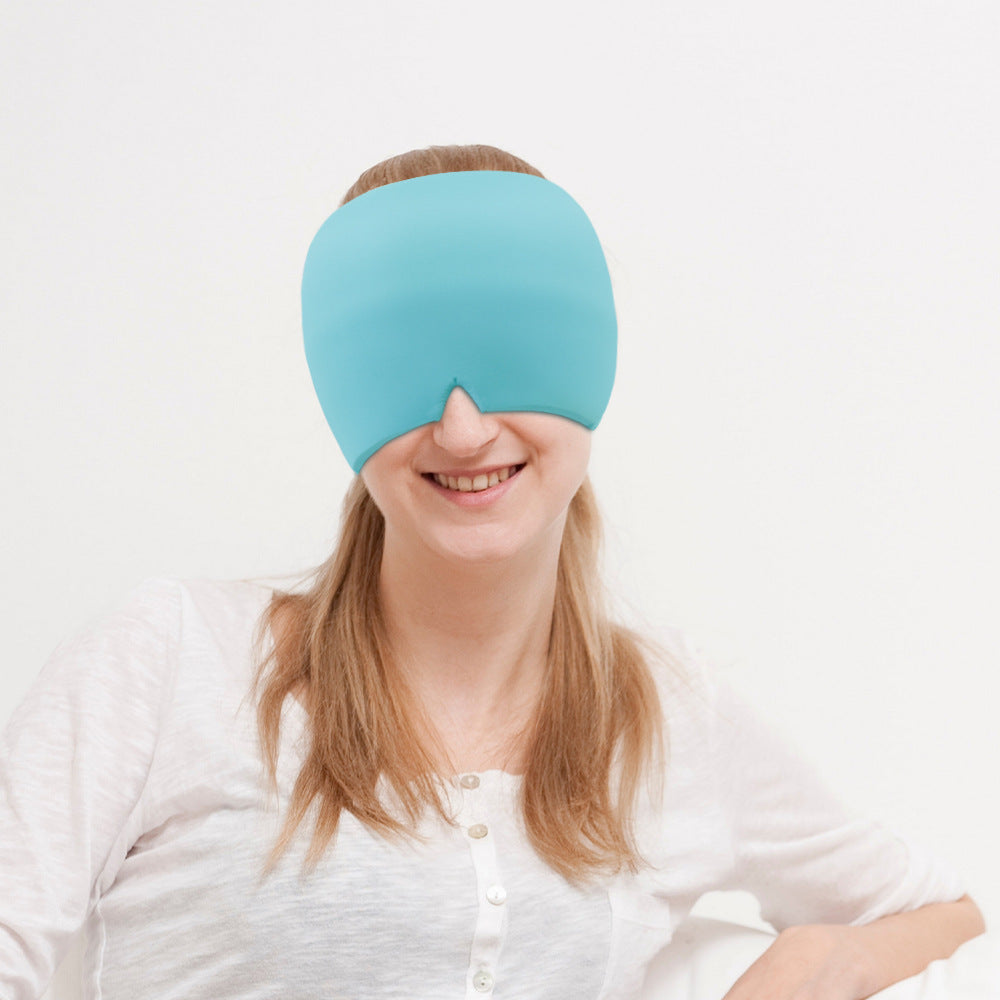 Migraine Relief Hat Ice Pack Headache Relief Gel Eye Mask Cold Therapy Migraine Face Mask Elastic Bag - V.I.P Digital Presence