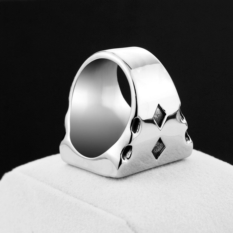 Retro titanium steel ring Death ring Poker card creative ring Unisex ring sickle ring - V.I.P Digital Presence