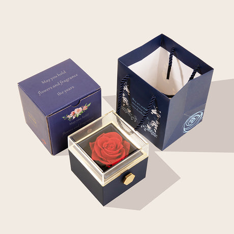 360° Flip Rose Gift Box Necklace Ring Gift Box For Women Girlfriend 2024 Hot Best Valentine Mother Day Birthday Gift Decoration - V.I.P Digital Presence