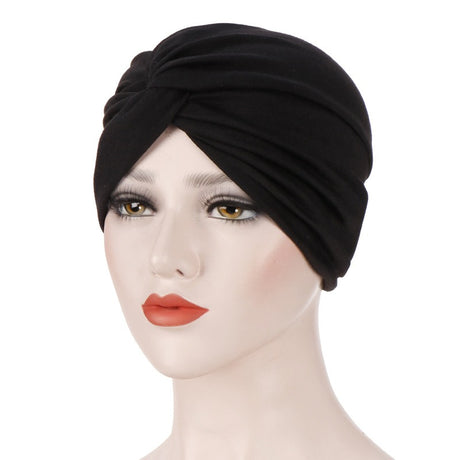 New elastic fabric with crossed candy colored twisted hat and candy colored base on the forehead - V.I.P Digital Presence