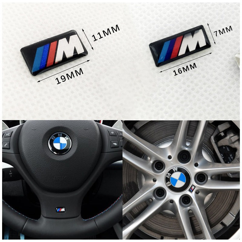 Suitable for BMW steering wheel decoration sticker 3 series 5 series 7 series BMW X1X3X5X6 key hub M car sticker - V.I.P Digital Presence