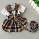 Towing Rope, Going Out, Dog Clothing, Pet Clothing, Dress, Teddy Bear, Pommy, Vip Cat Dress, Spring and Summer - V.I.P Digital Presence