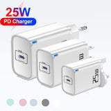 Cargador de teléfono móvil de carga rápida PD de 20 W, cabezal de viaje de carga rápida PD de 20 W