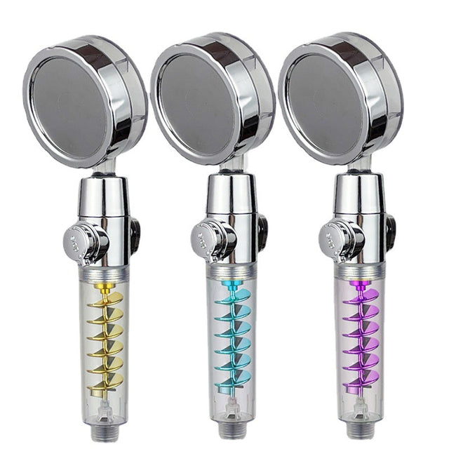 Supercharged Shower Water Purification Filtration Bathroom Shower Head Hand Held Shower Shower Head Double Large Turbo Cyclone - V.I.P Digital Presence