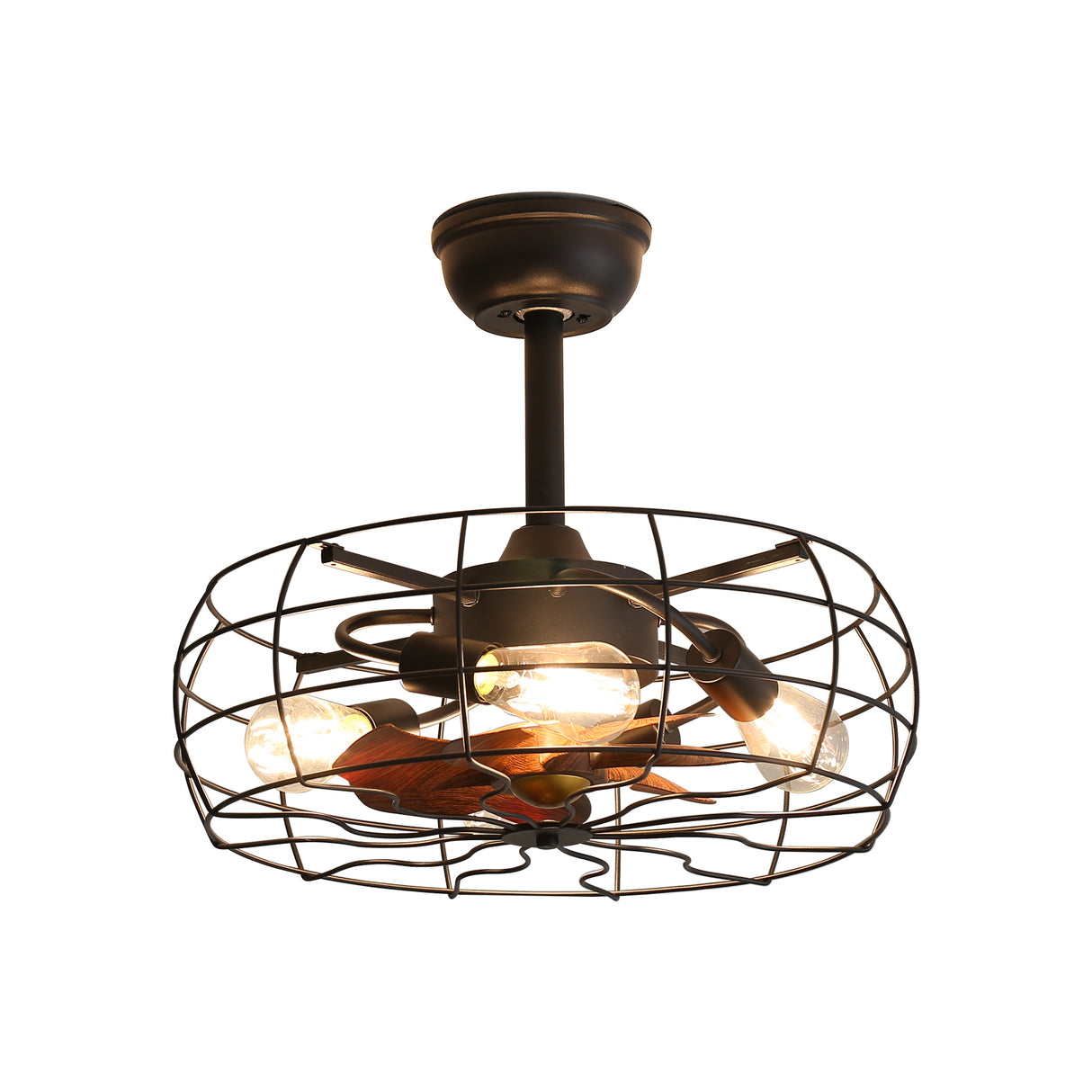 19inch Cage Retro Reiling Fan with Lights - V.I.P Digital Presence