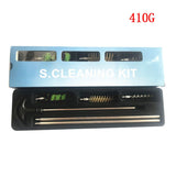 Juego de 6 piezas de limpieza táctica para pistolas de caza, calibre 12, 16, 20 y 410, con cepillo para varillas, kit de limpieza para tubos de rifle y pistola. 