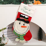 Christmas tree decoration gift bag, Santa Claus snowman knitted socks, home party decoration pendant - V.I.P Digital Presence