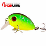 AFISHLURE 36 mm 3,5 g Crank Bait Señuelo de pesca artificial de plástico duro Carpa falsa Pesca Wobbler Leurre Peche Isca 