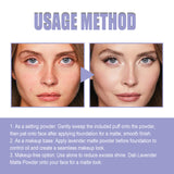 Lavender Matte Powder, Natural Block Defect Containment Light And Durable Is Not Easy To Makeup Base Powdery Cake - V.I.P Digital Presence