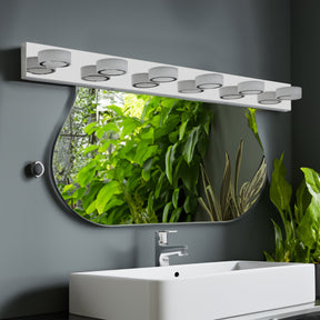 LED Modern Chrome 6-Light Vanity Lights Fixtures Over Mirror Bath Wall Lighting - V.I.P Digital Presence