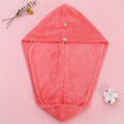 Super absorbent double-layer thickened coral velvet quick drying hair towel, shower cap, and headband towel - V.I.P Digital Presence