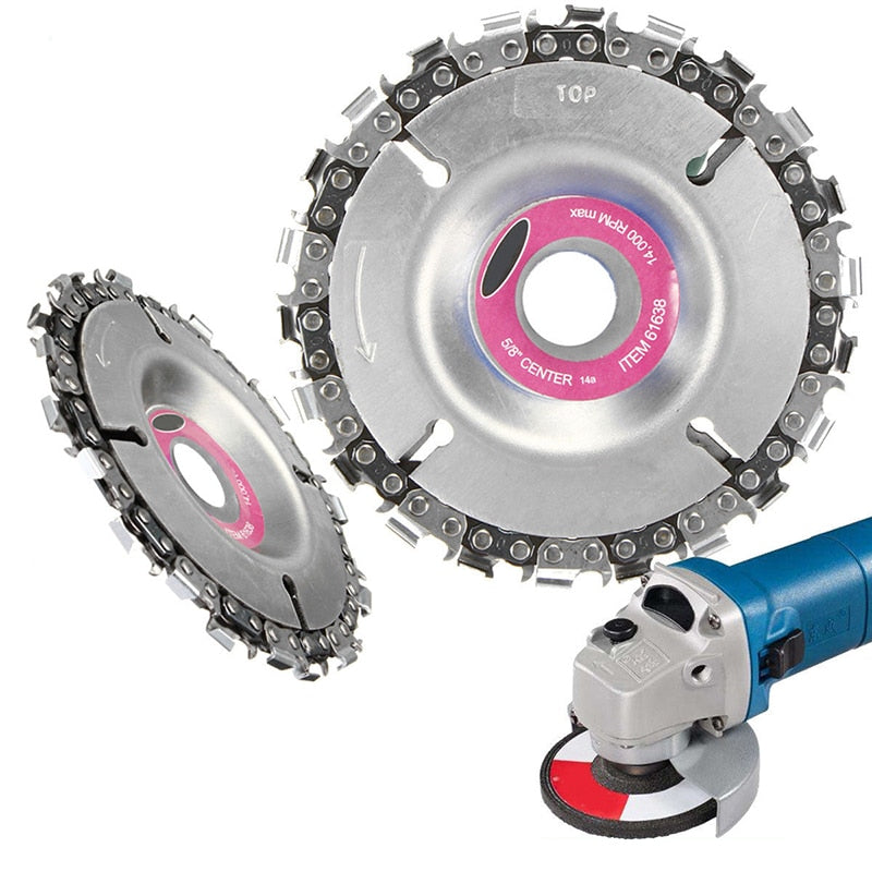 Wood Plastics 4 Inch 22 Tooth Grinder Disc Fine Chain Saw 4 Inch Angle Carving Culpting For 100/115 Angle Grinder - V.I.P Digital Presence