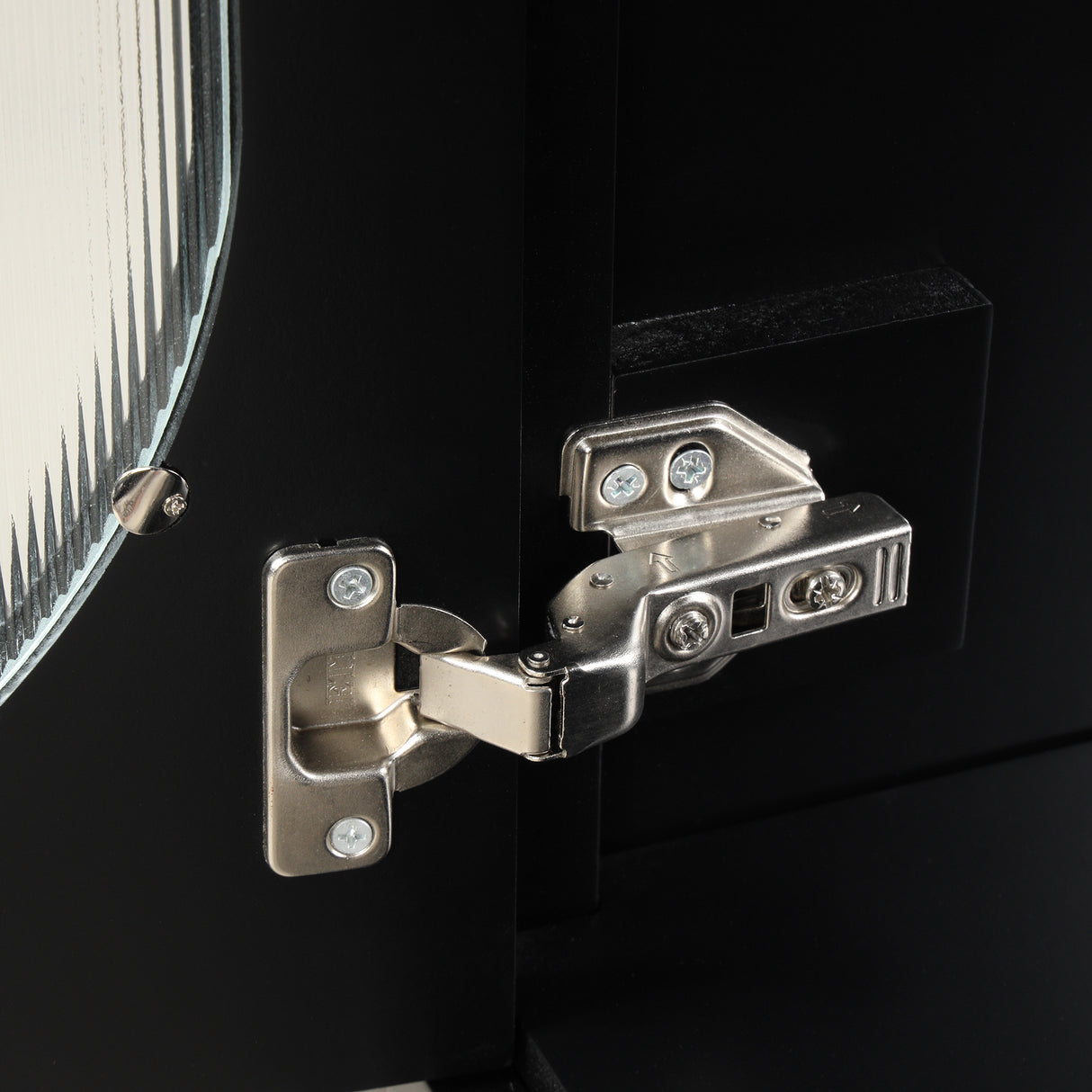 30" Bathroom Vanity with Sink, Bathroom Vanity Cabinet with Three Drawers and Door, Solid Wood and MDF, Black - V.I.P Digital Presence