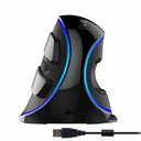 Delux M618 PLUS Ergonomics Vertical Gaming Mouse 6 Buttons 4000 DPI RGB Wired/Wireless Right Hand Mice For PC Laptop Computer - V.I.P Digital Presence