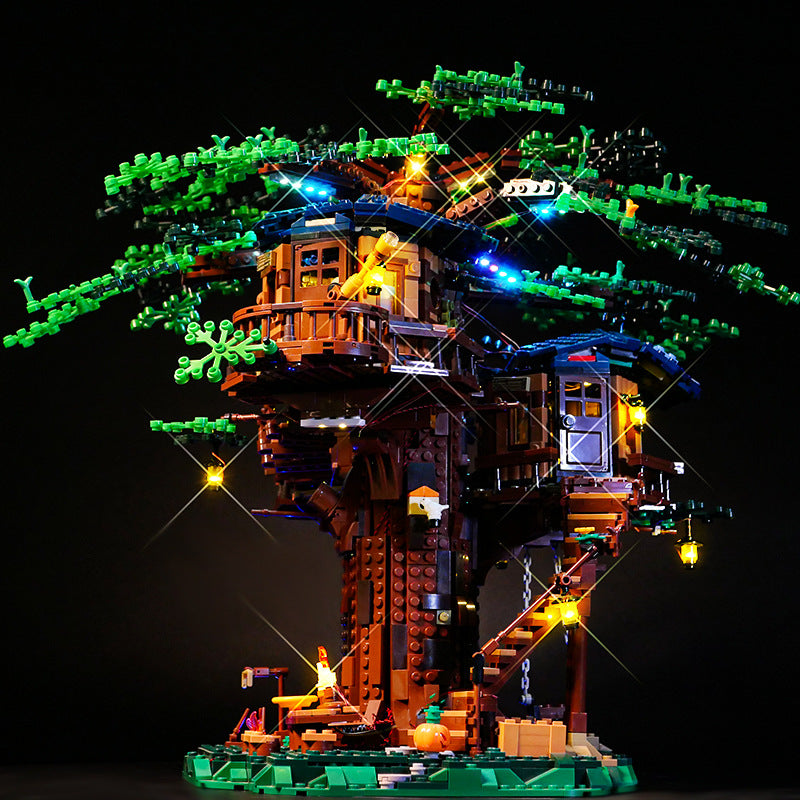 Building block lighting compatible with LEGO treehouse 21318 creative treehouse lighting jungle treehouse LED lighting group - V.I.P Digital Presence