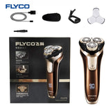 Flyco 3D floating head Rechargeable Portable body washable Electric Shaver Led Light Fast Charge FS379 - V.I.P Digital Presence