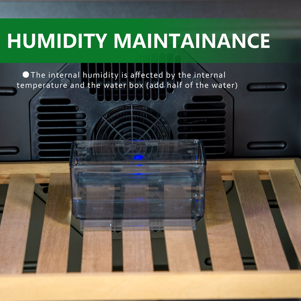 25L Electric Humidor, 150 Counts Capacity Cigar Humidor Humidifiers with Constant Temperature Controller, Cigar Humidor Box with