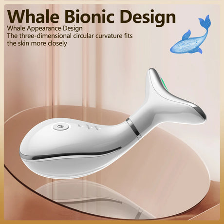 EMS Neck & Face Lifting Machine Skin Tightening Massager 3 Color LED Photon Facial Wrinkle Remover Newest Neck Beauty Device - V.I.P Digital Presence